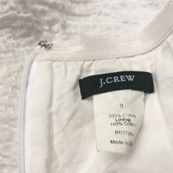Jcrew strapless seersucker white dress - Picture 5 of 8